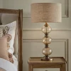 Aged Bubble Glass Table Lamp