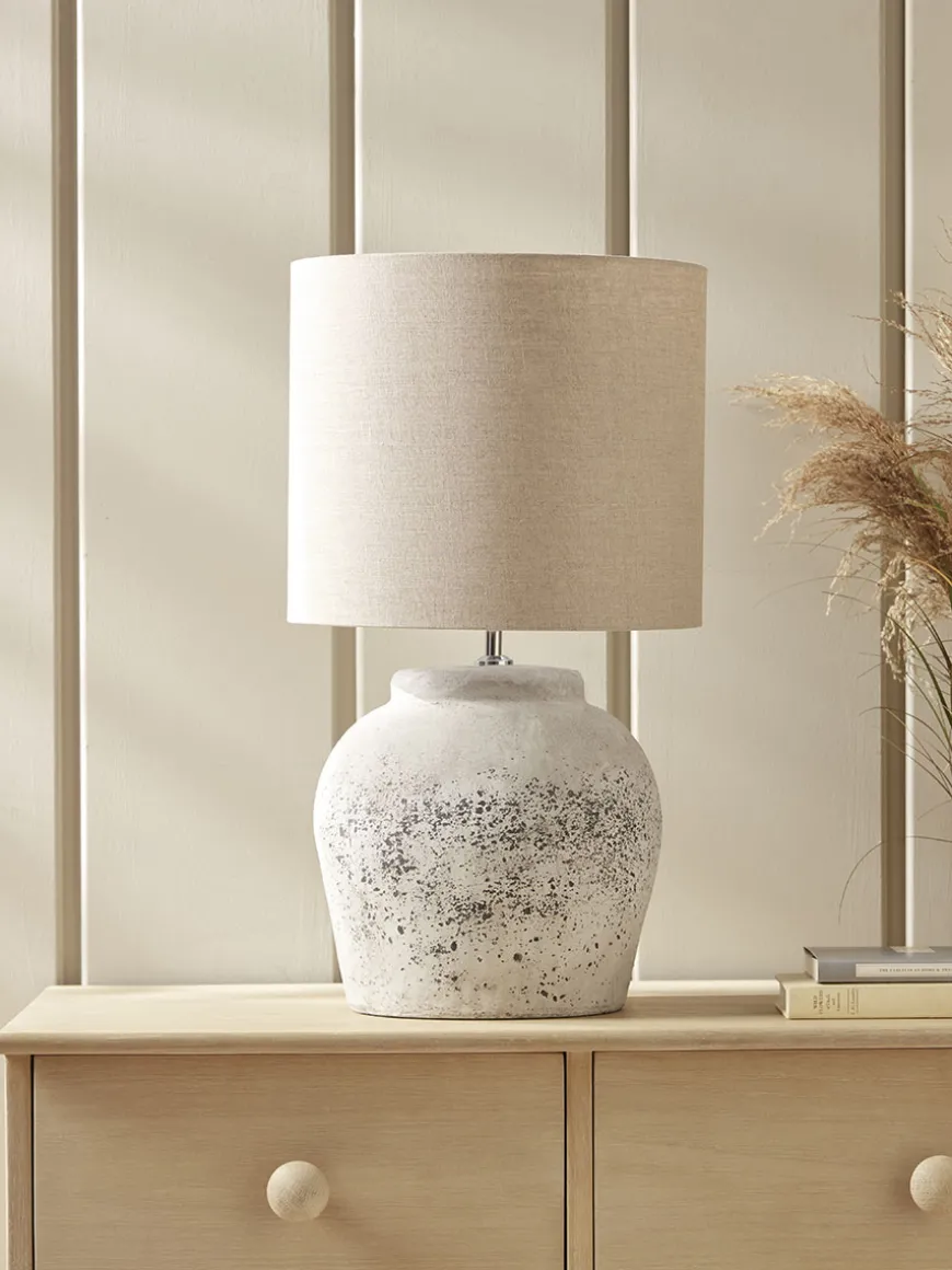Aged Concrete Table Lamp