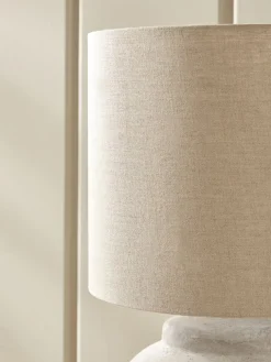 Aged Concrete Table Lamp