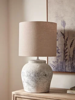 Aged Concrete Table Lamp