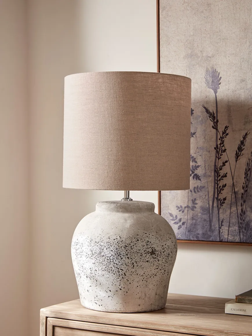 Aged Concrete Table Lamp