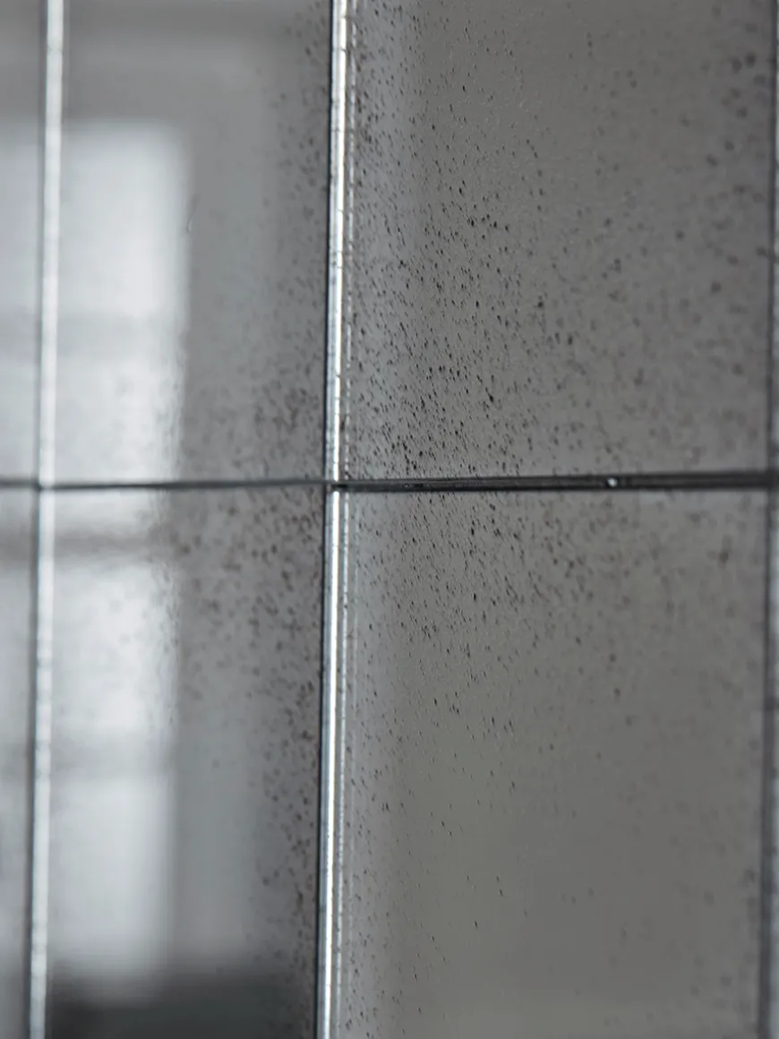 Aged Glass Panel Mirror