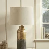 Aged Metal Table lamp