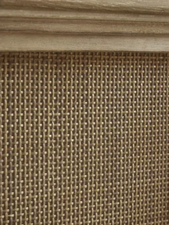 Aged Wicker Headboard