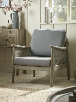 Aged Wicker Occasional Chair