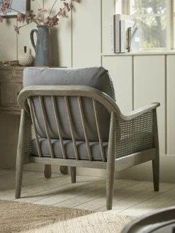 Aged Wicker Occasional Chair