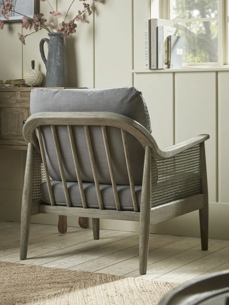 Aged Wicker Occasional Chair