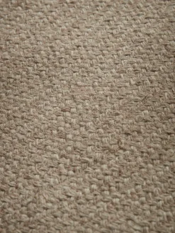 Agna Round Scalloped Rug - Natural