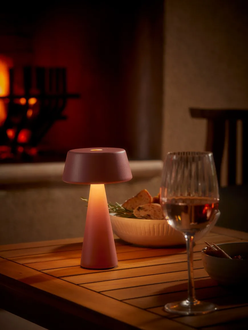 Aldan Outdoor Table Lamp - Coral