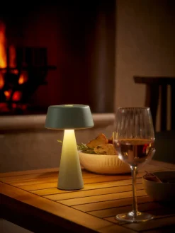 Aldan Outdoor Table Lamp - Sage Green