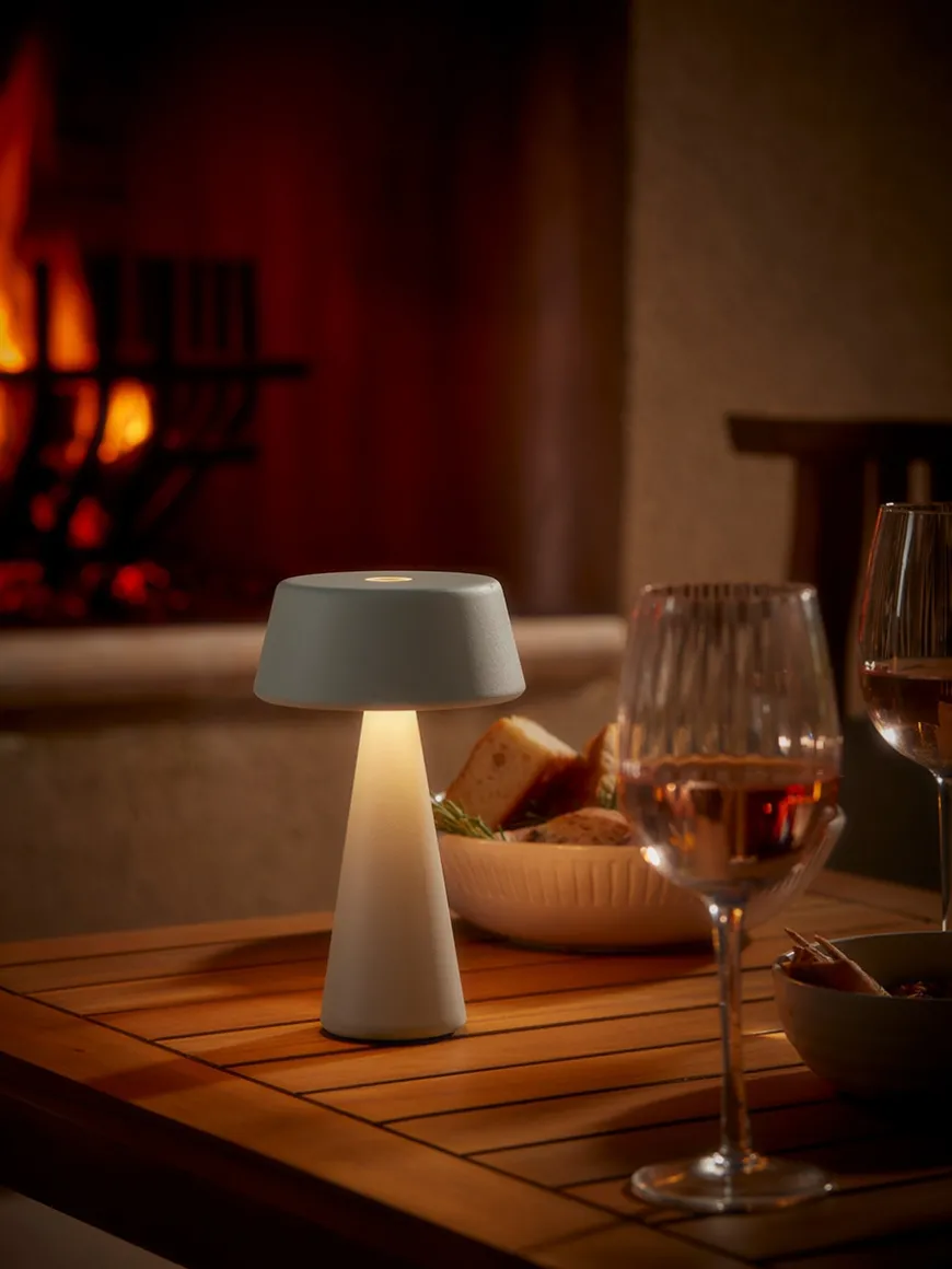 Aldan Outdoor Table Lamp - White