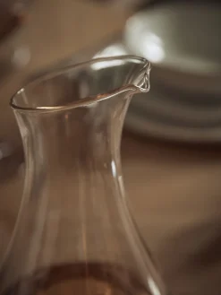 Amber Asymmetric Glass Carafe