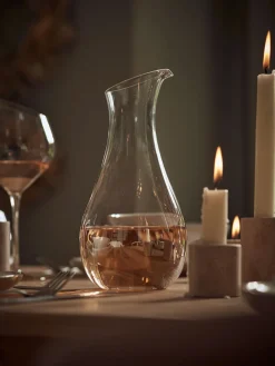 Amber Asymmetric Glass Carafe