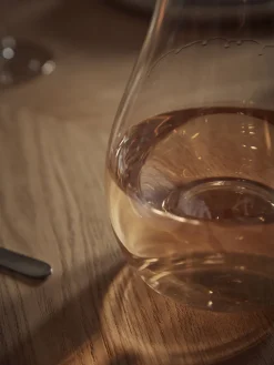 Amber Asymmetric Glass Carafe