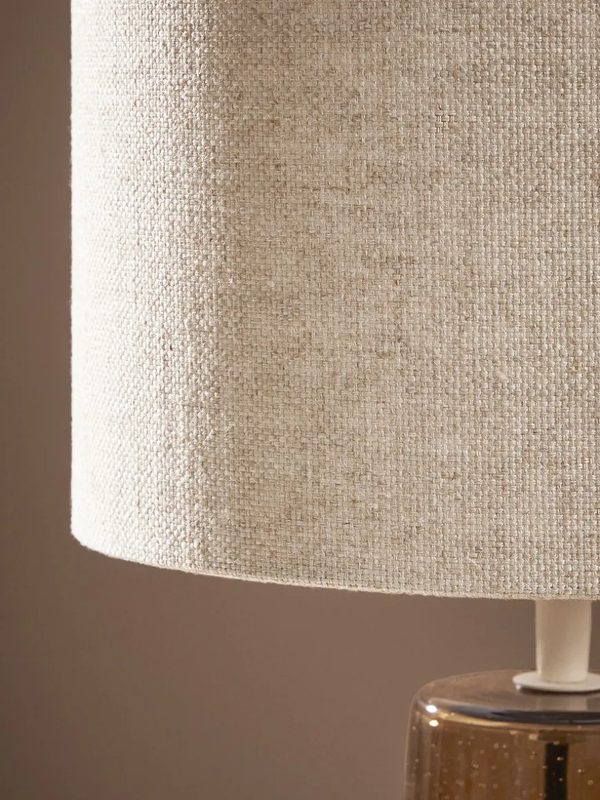 Amber Glass Table Lamp