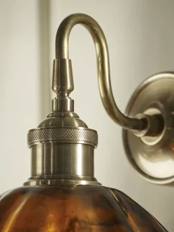 Amber Scalloped Wall Light