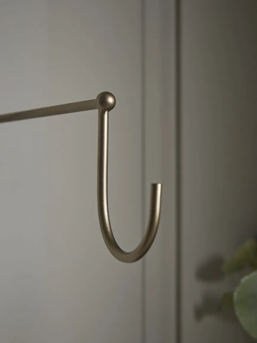 Antique Brass Effect Wall Hook