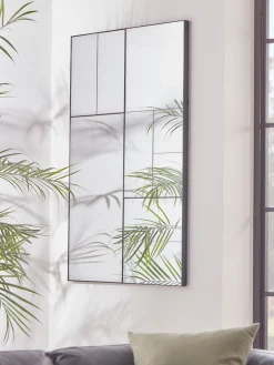 Antique Glass Panel Mirror