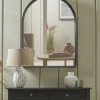 Arched Black Oak Mirror