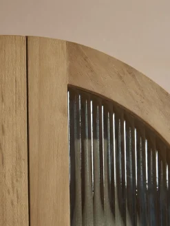 Arched Teak Storage Cabinet