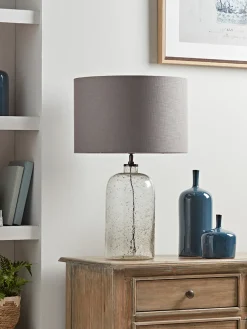 Aria Clear Glass Table Lamp - Large