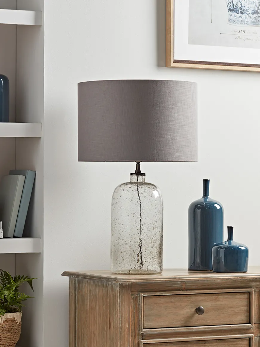 Aria Clear Glass Table Lamp - Large