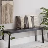 Bergen Oak Bench - Black