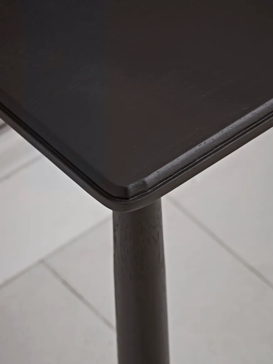 Bergen Oak Bench - Black