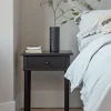 Bergen Oak Beside Table - Black