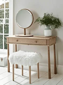 Bergen Oak Dressing Table Mirror