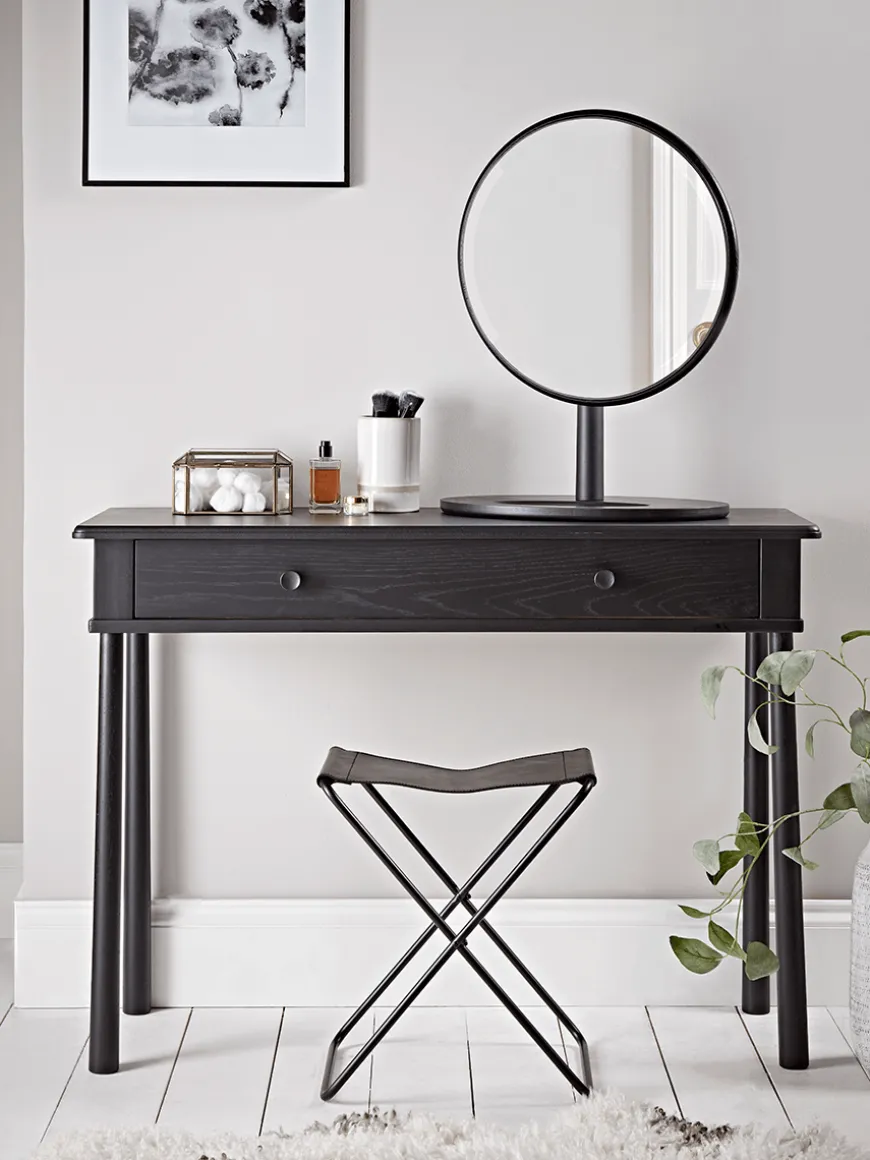 Bergen Oak Dressing Table - Black