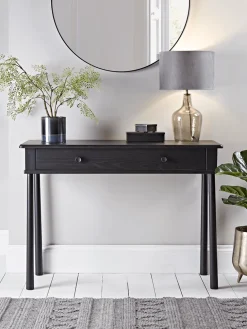 Bergen Oak Dressing Table - Black