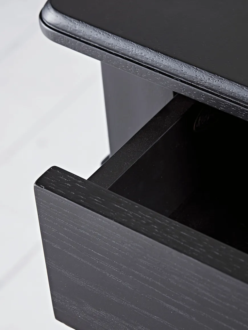 Bergen Oak Dressing Table - Black