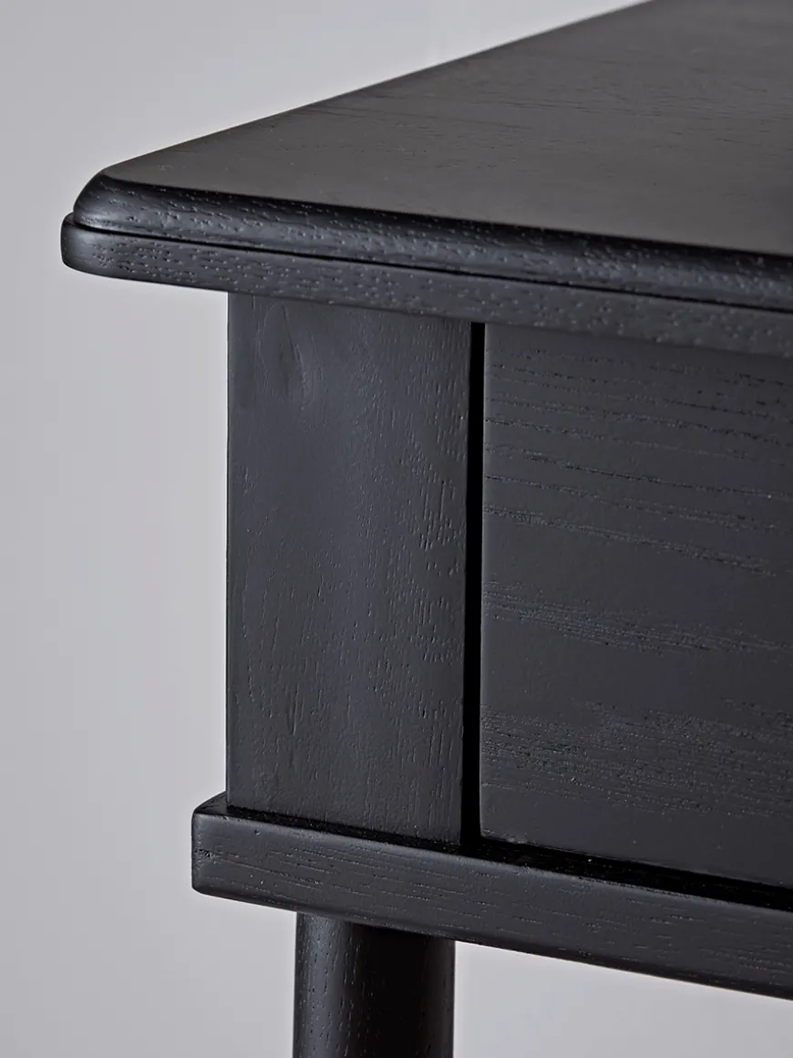 Bergen Oak Dressing Table - Black