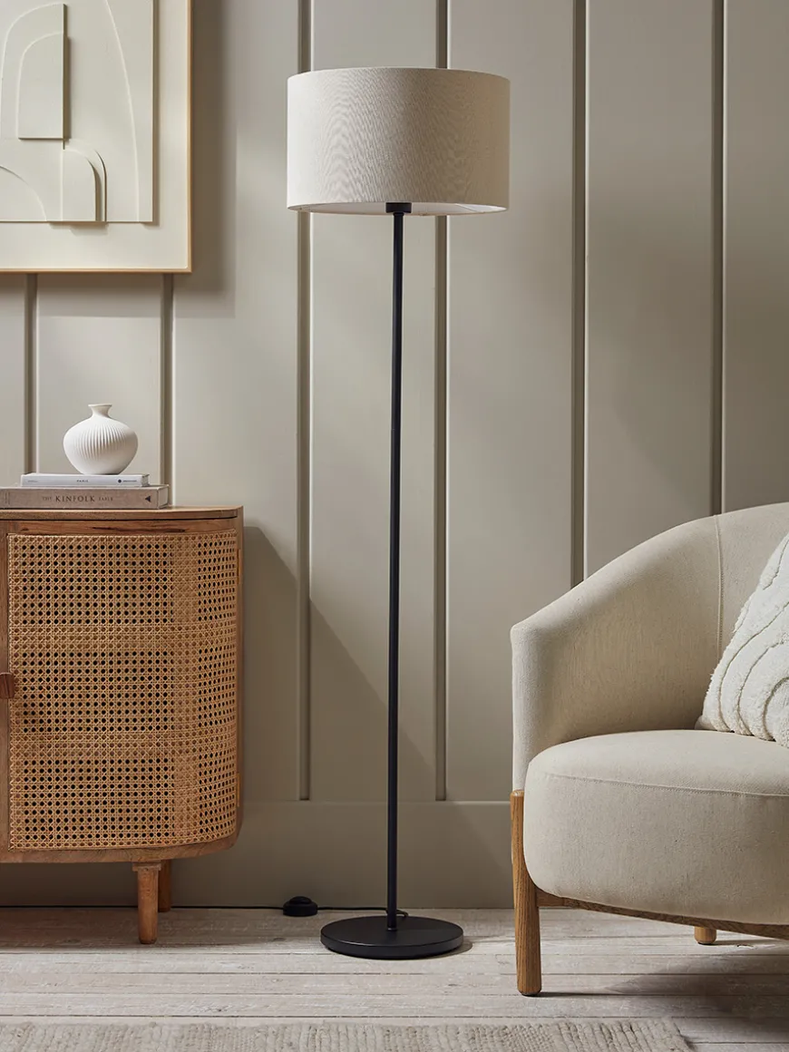 Black & Beige Floor Lamp