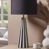 Black & White Tapered Table Lamp
