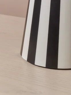Black & White Tapered Table Lamp