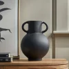 Black Handled Vase