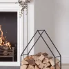 Black House Log Holder