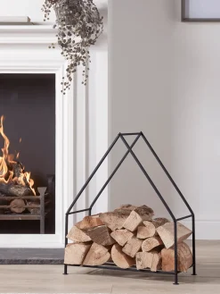 Black House Log Holder