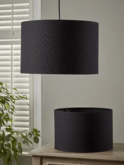 Black Linen Shade