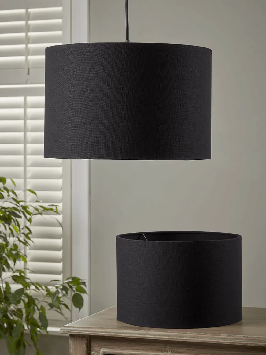 Black Linen Shade