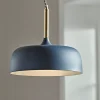 Blue & Brass Pendant Light