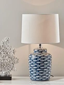 Blue Fish Table Lamp