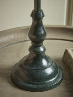 Blue Scalloped Edge Table Lamp