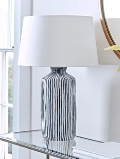 Blue Stripe Table Lamp
