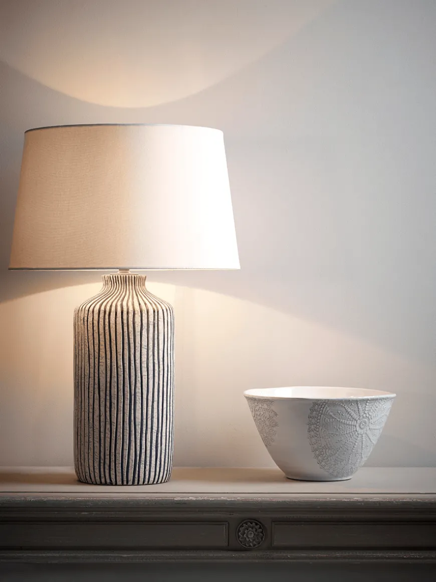 Blue Stripe Table Lamp