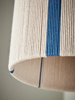 Blue Stripe Woven Shade
