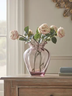 Blush Scalloped Edge Vase