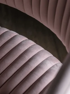Blush Velvet Office Chair
